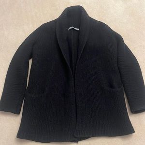 Vince black wool blazer/cardigan xs